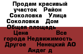Продам красивый участок › Район ­ Соколовка › Улица ­ Соколовка › Дом ­ 18 › Общая площадь ­ 100 › Цена ­ 300 000 - Все города Недвижимость » Другое   . Ненецкий АО,Андег д.